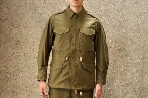 Freewheelers "M-1951" Military Back Satin Field Jacket (Olive)