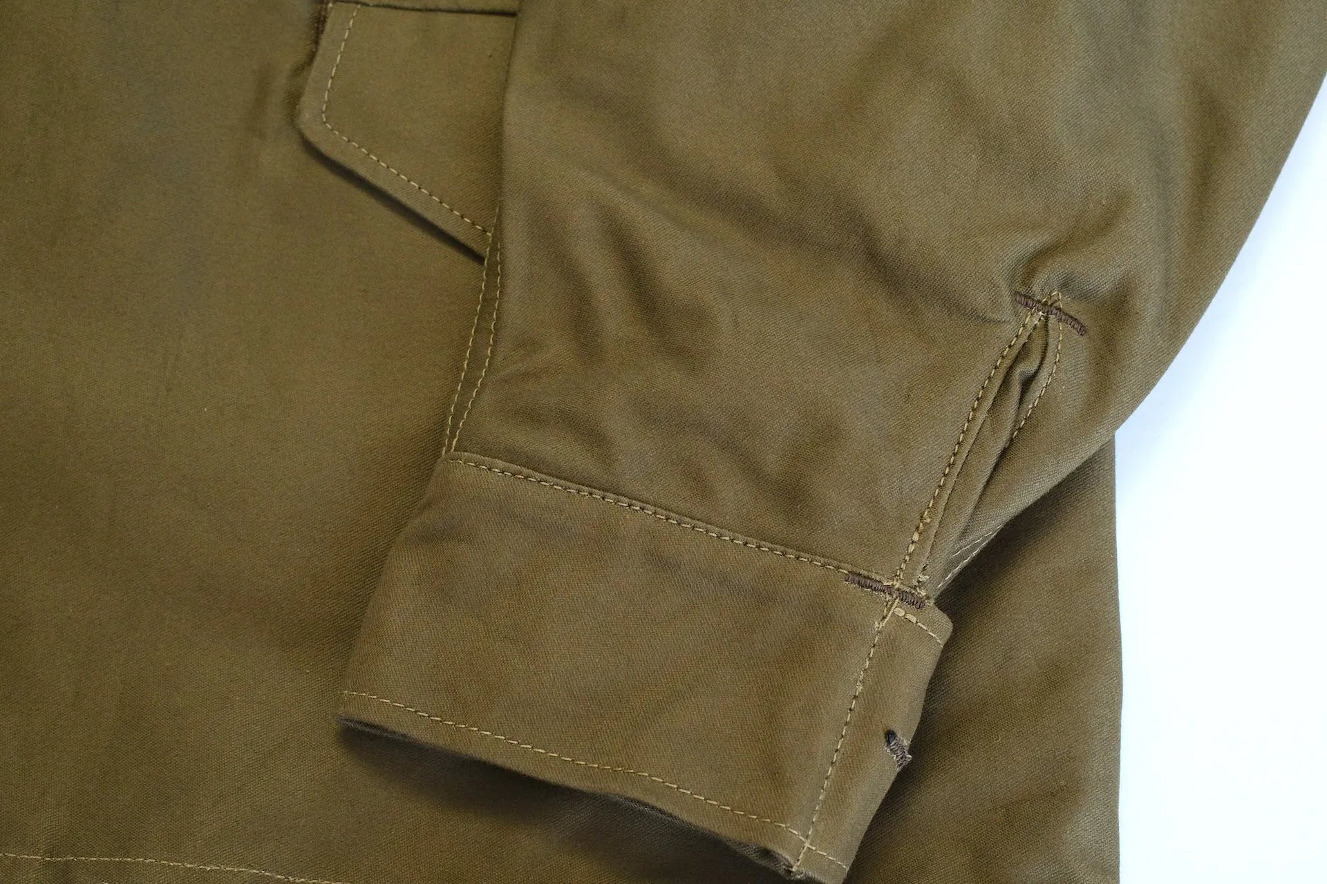 Freewheelers "M-1951" Military Back Satin Field Jacket (Olive)