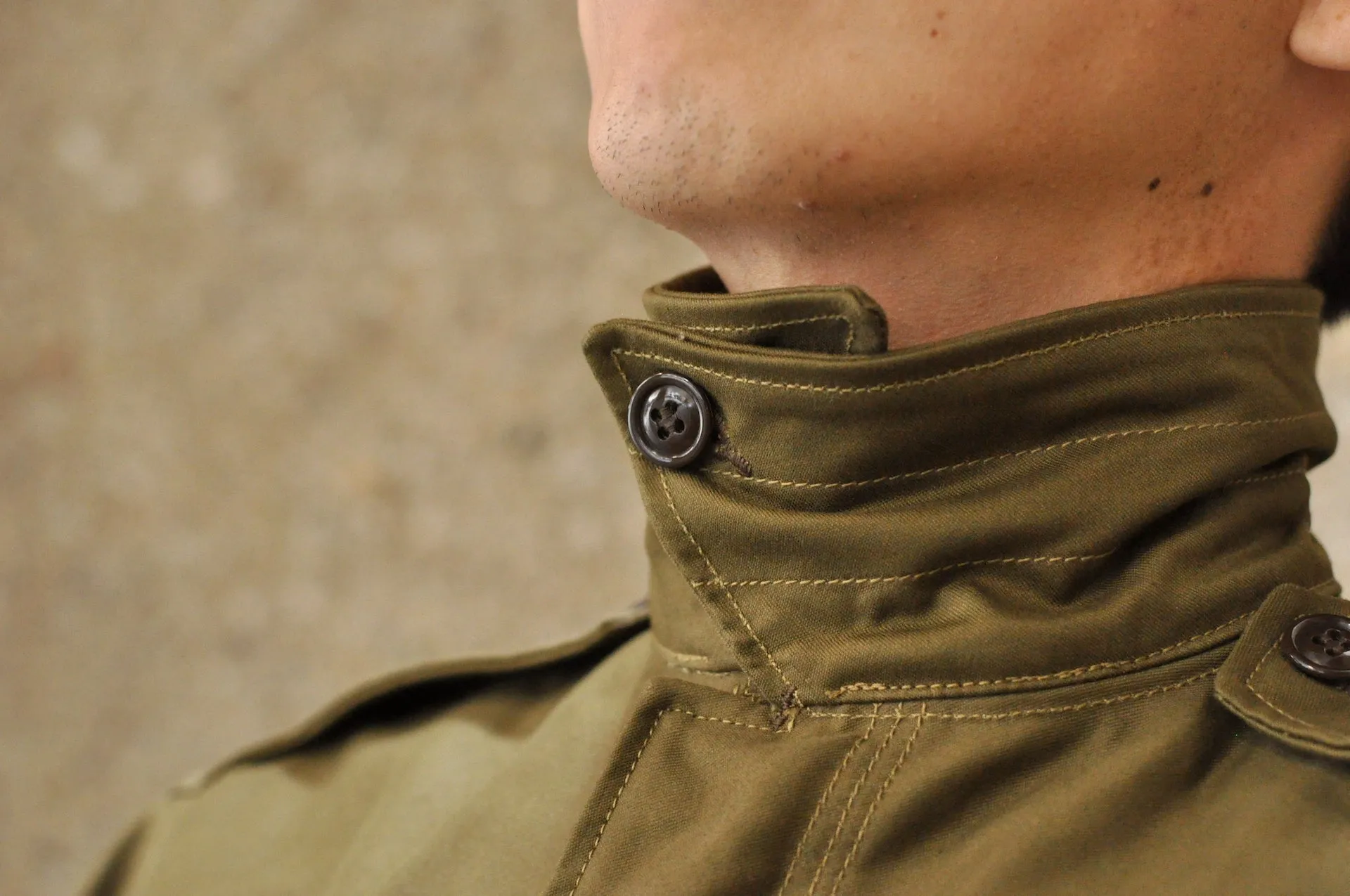 Freewheelers "M-1951" Military Back Satin Field Jacket (Olive)