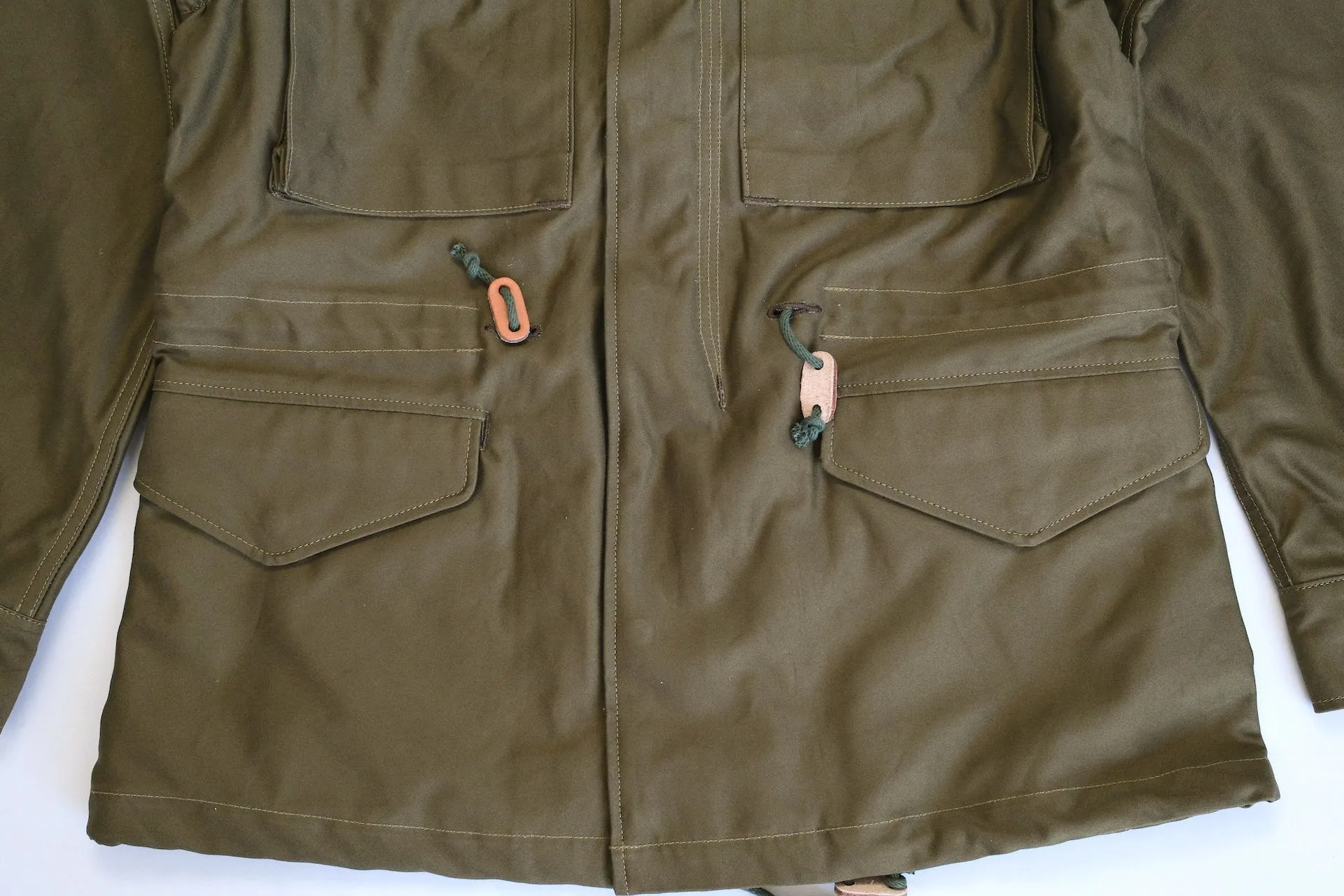 Freewheelers "M-1951" Military Back Satin Field Jacket (Olive)