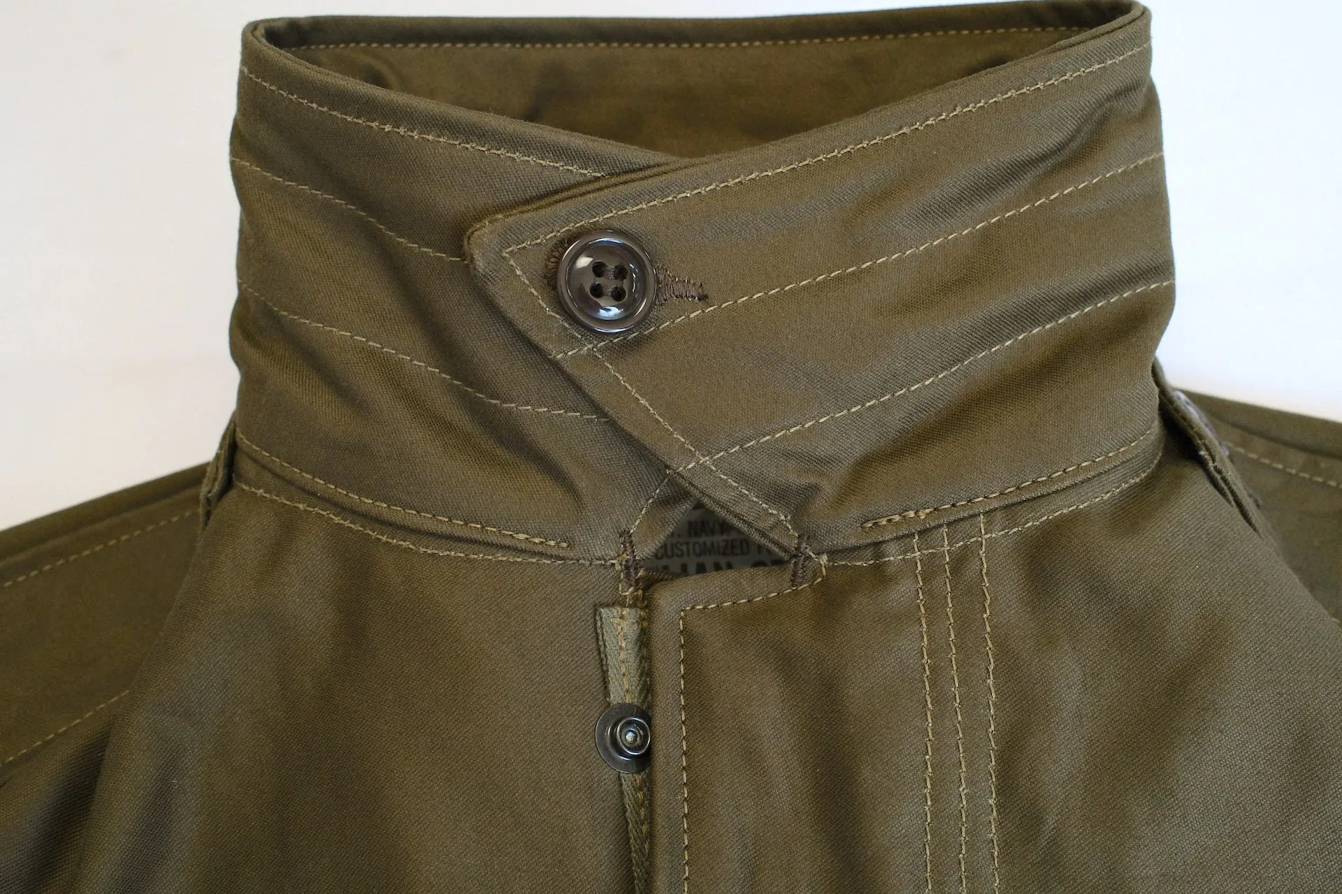 Freewheelers "M-1951" Military Back Satin Field Jacket (Olive)