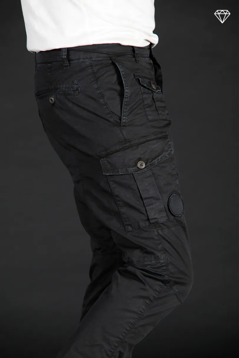 George Coolpocket men's cargo pants in lightweight pima cotton logo edition carrot fit ①