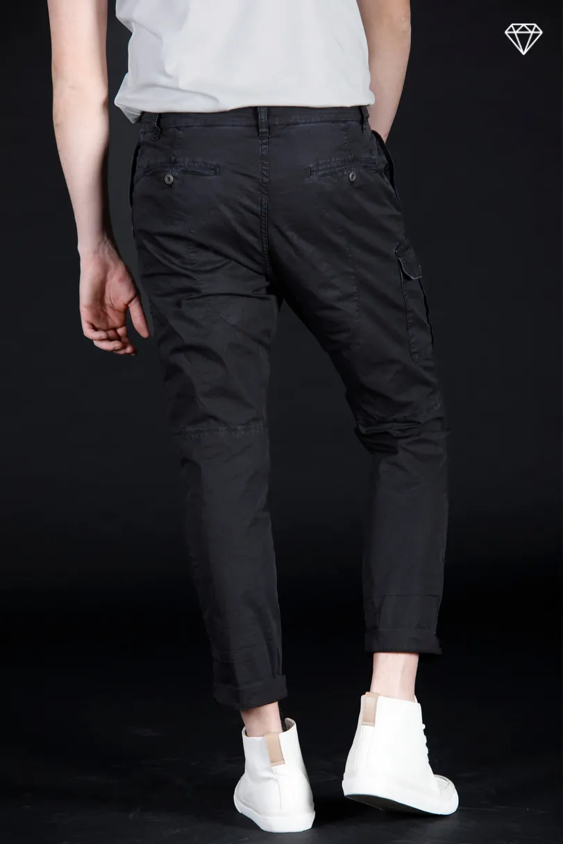 George Coolpocket men's cargo pants in lightweight pima cotton logo edition carrot fit ①