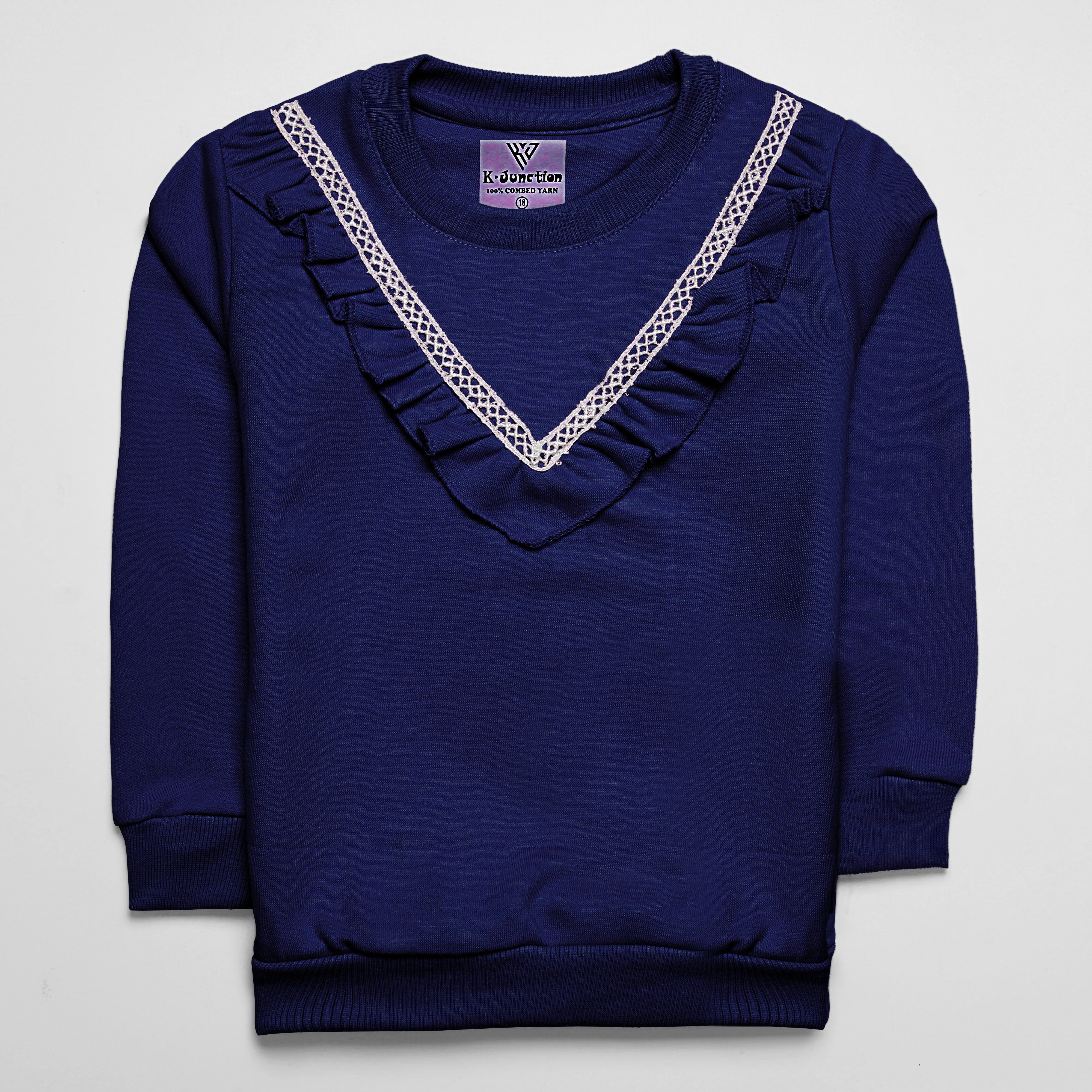 Girls Printed Full Sleeve Sweat T-Shirt (7211)