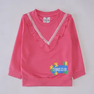 Girls Printed Full Sleeve Sweat T-Shirt (7211)