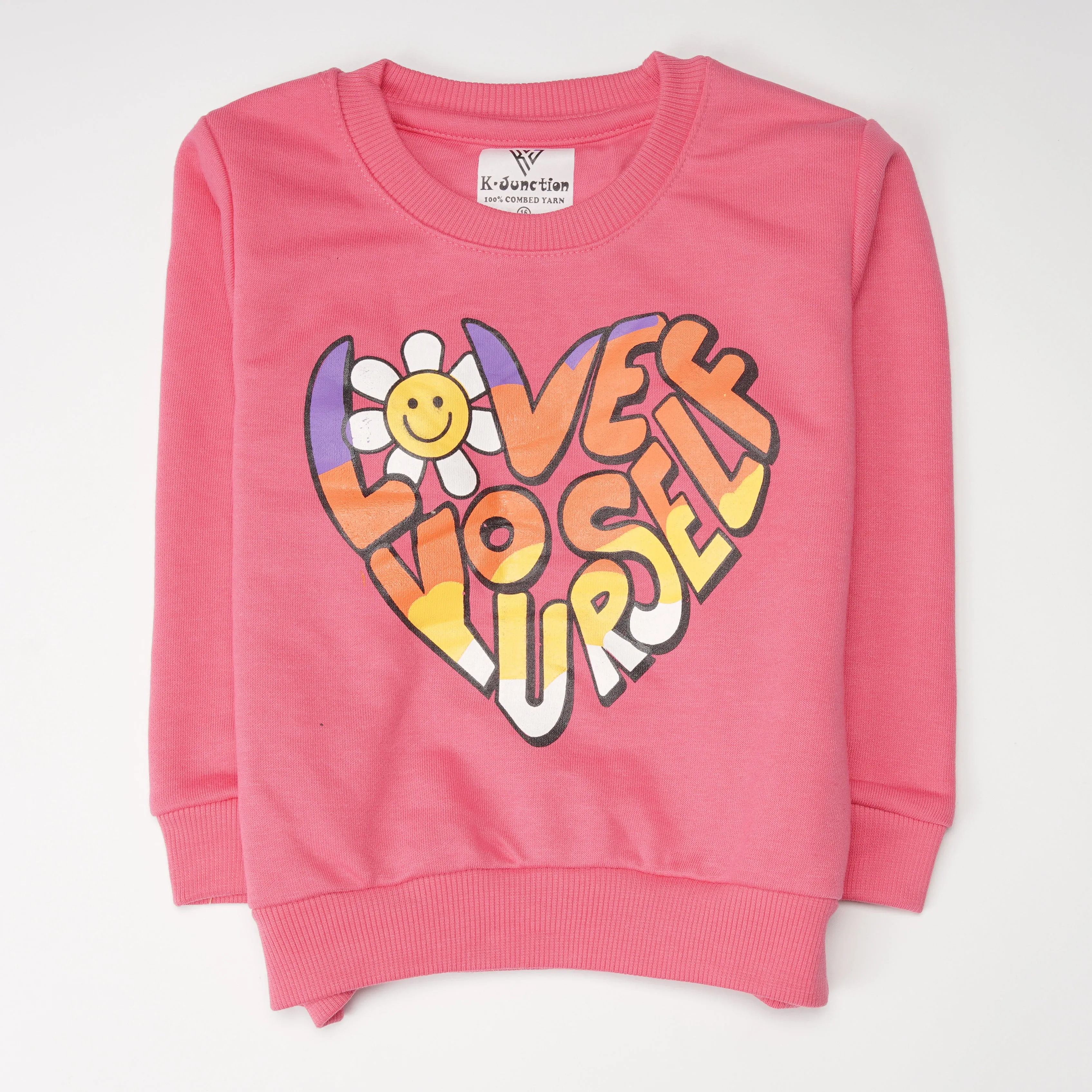 Girls Printed Full Sleeve Sweat T-Shirt (7229)