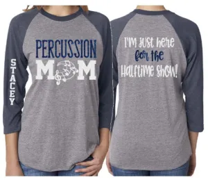 Glitter Percussion Mom shirt | Band Shirts | Band Mom Shirts | Band Bling | Band Spirit Wear | Customize with your Colors