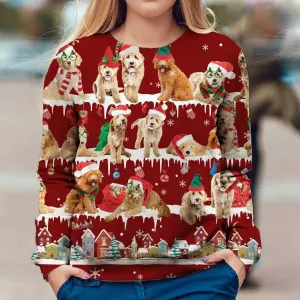 Goldendoodle - Snow Christmas - Premium Sweatshirt