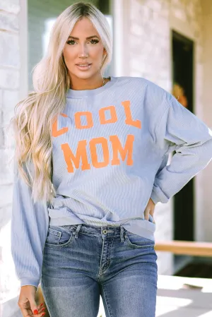 Graphic Print Cording Sweatshirt
