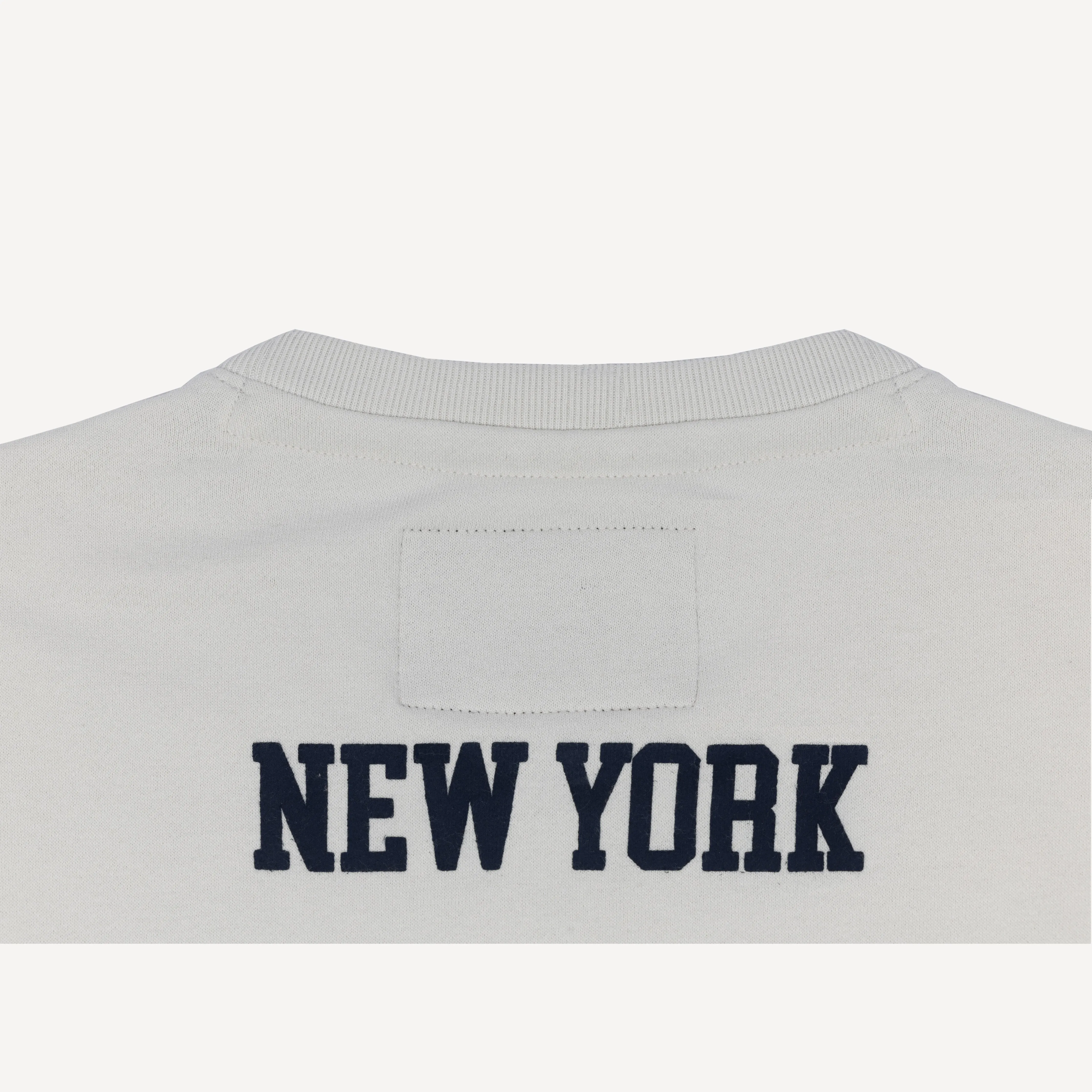 Graphic Wraparound Crewneck Sweatshirt - Oyster Mushroom / Flushing