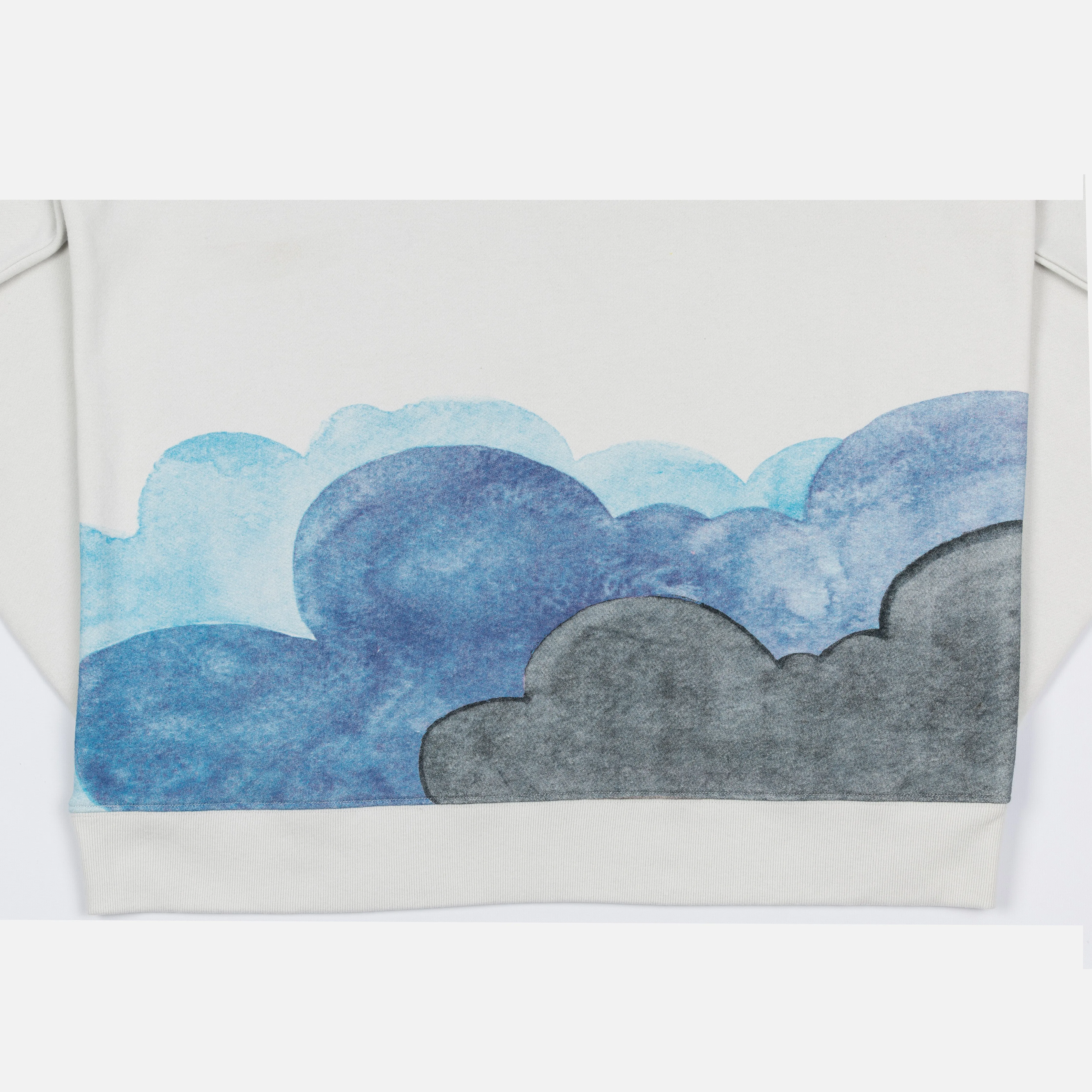 Graphic Wraparound Crewneck Sweatshirt - Oyster Mushroom / Flushing