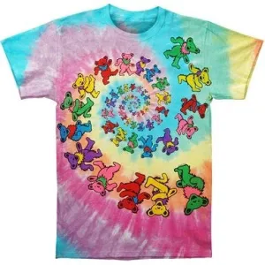 Grateful Dead "Spiral Dancing Bears" Tie Dye T-Shirt