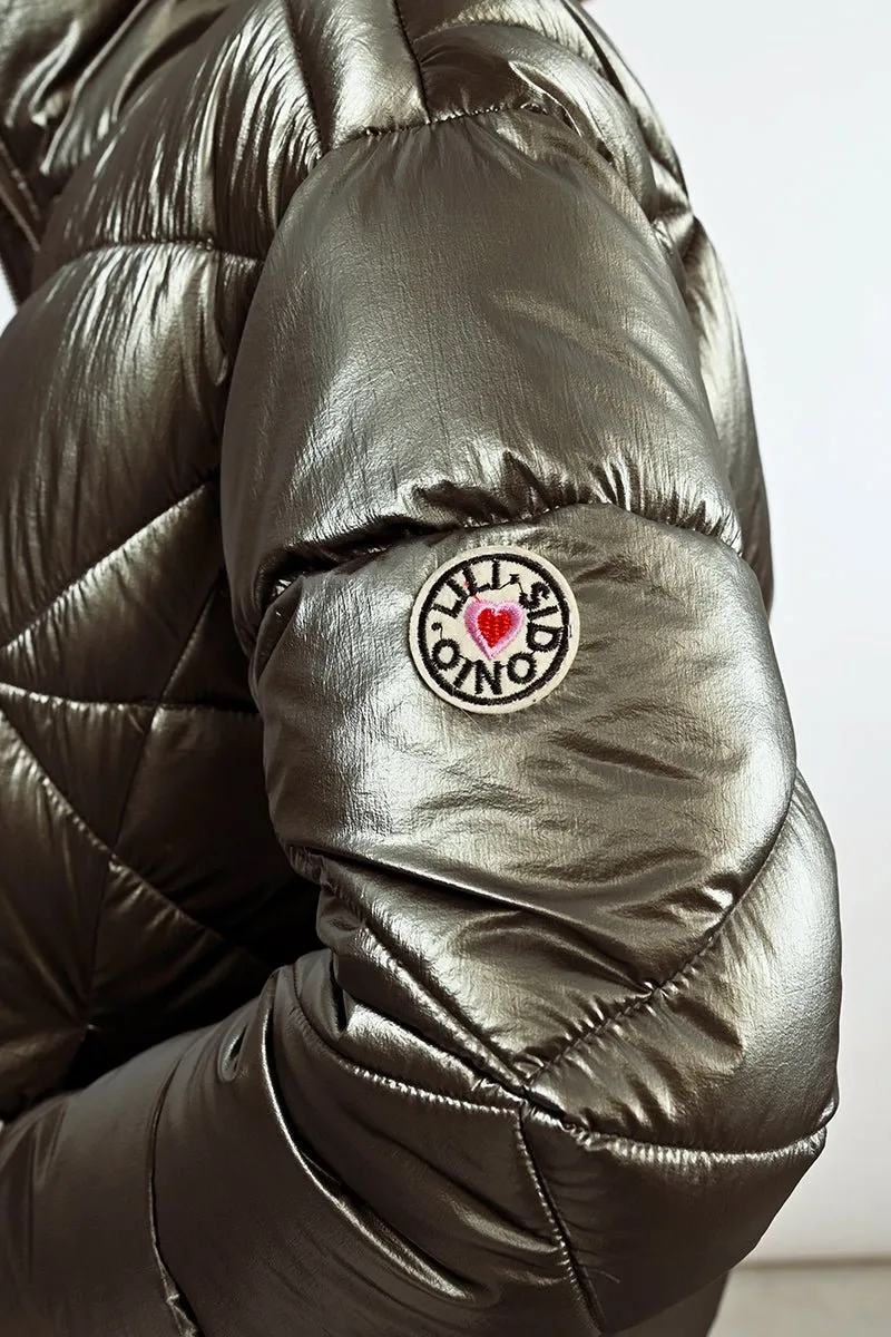 Gun Metal Puffer Jacket