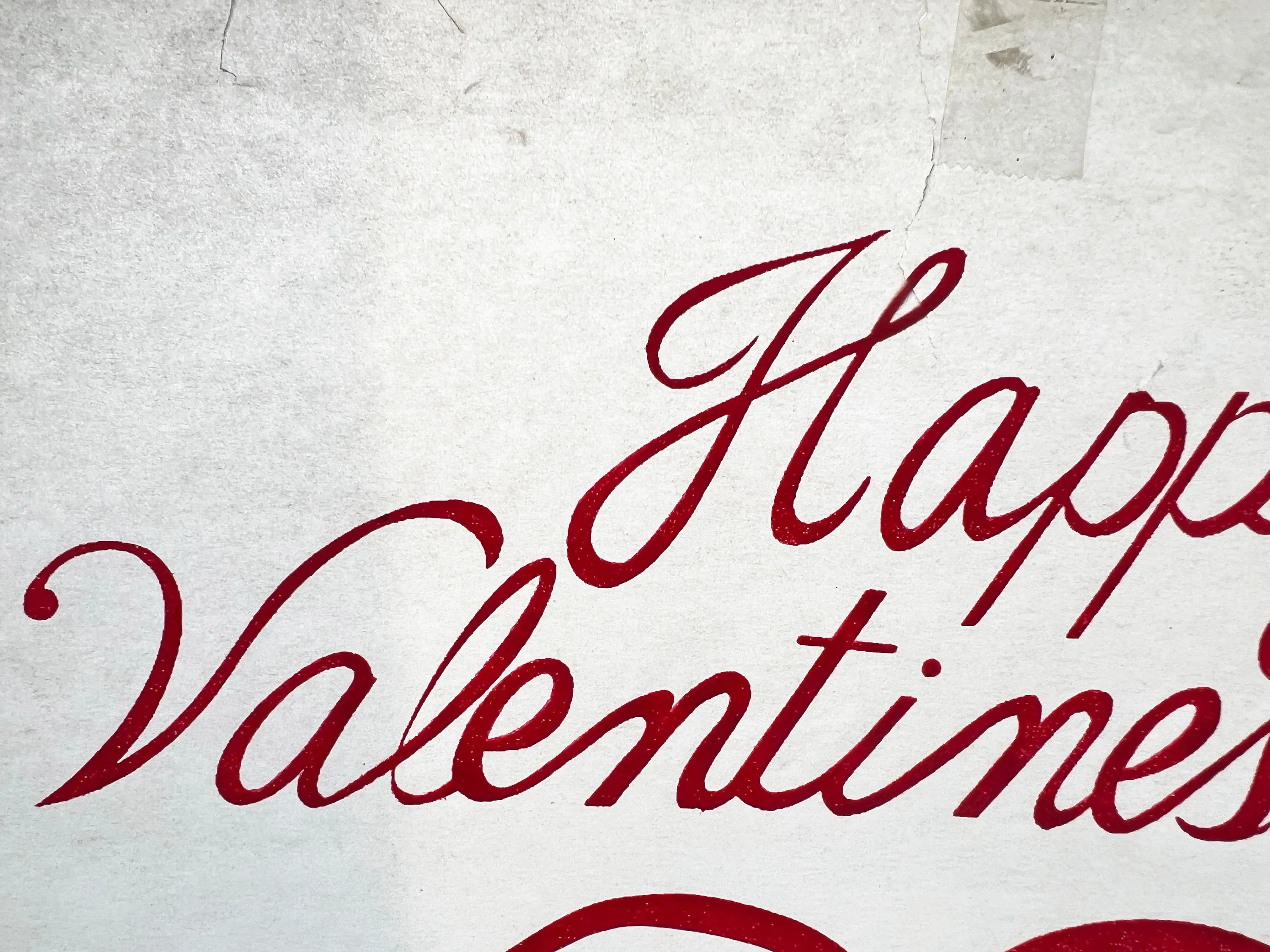 Happy Valentines Day Vintage Iron On Heat Transfer