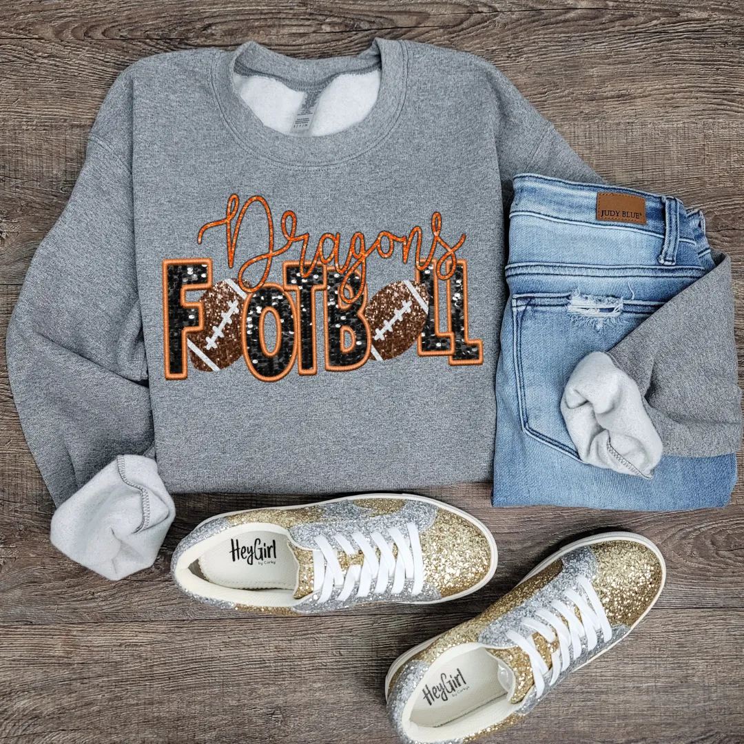 Hazel Blues® | Custom Glitter & Sequin Team Sport: SWEATSHIRT