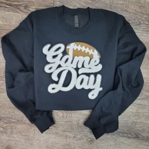 Hazel Blues® |  Game Day w/Football Patch Sweatshirts