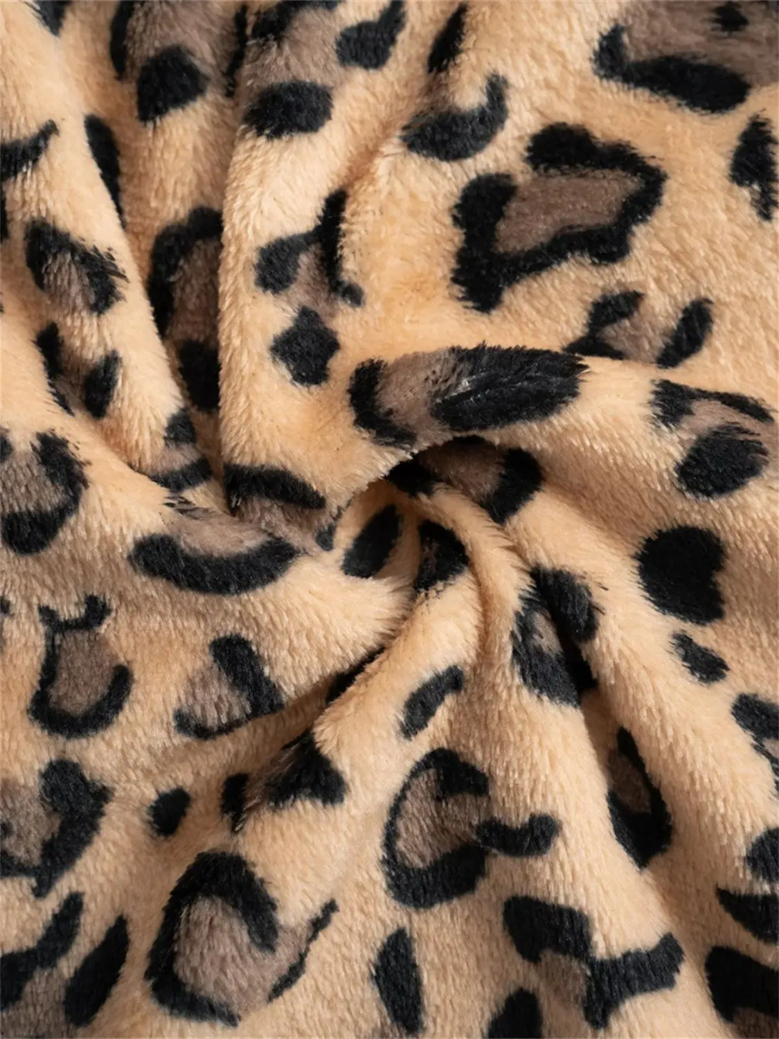 Hazel Blues® |  Leopard Wide Leg Plush Pants