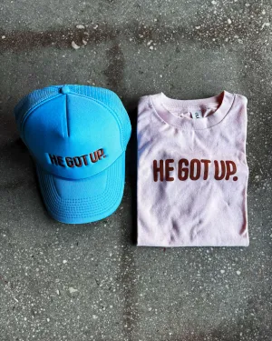 He Got Up T-Shirt & Trucker Bundle