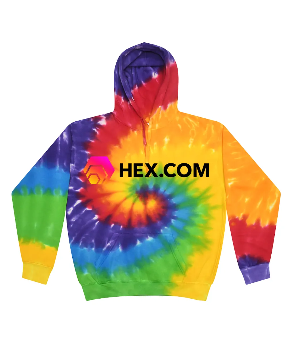 Hex in Black Tie Dye Hoodies