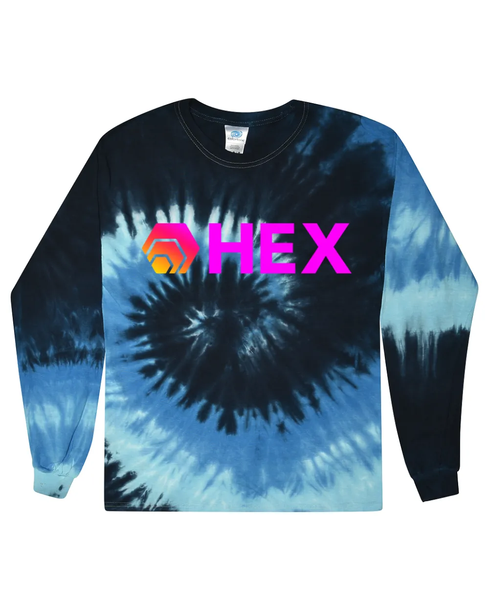 Hex in Pink Tie Dye Long Sleeve