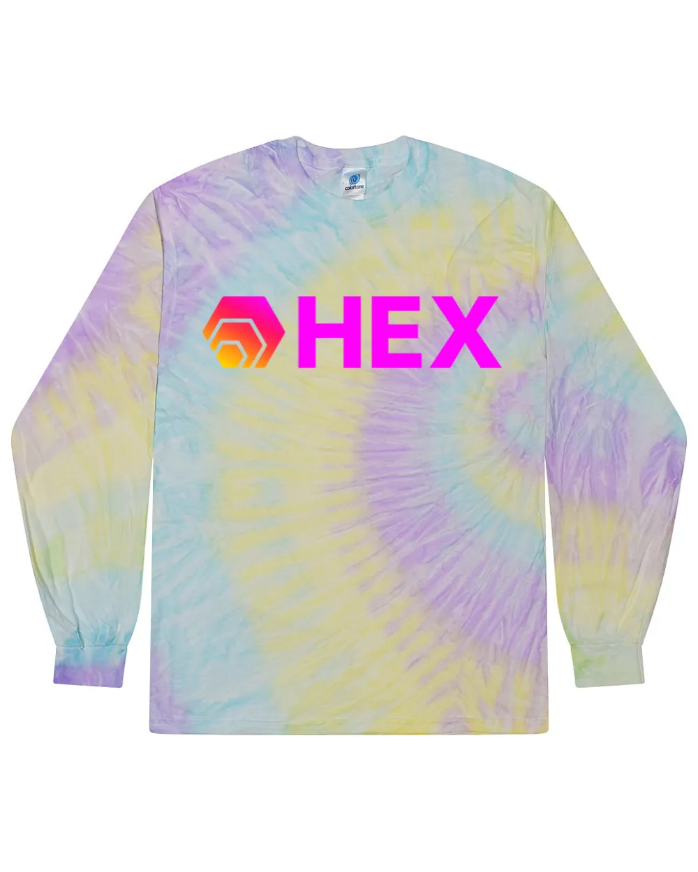 Hex in Pink Tie Dye Long Sleeve