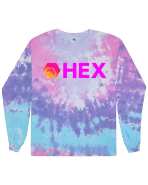 Hex in Pink Tie Dye Long Sleeve
