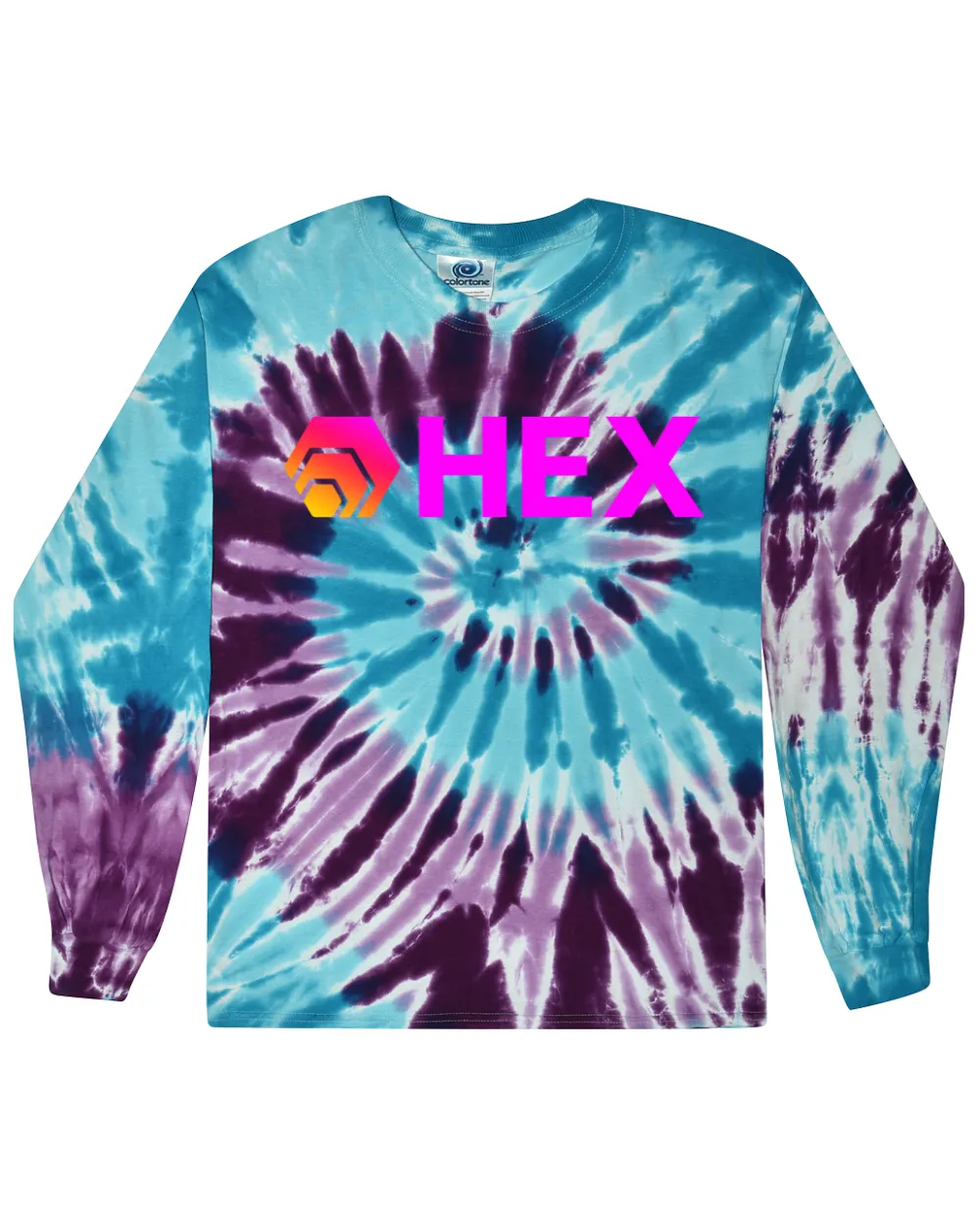 Hex in Pink Tie Dye Long Sleeve