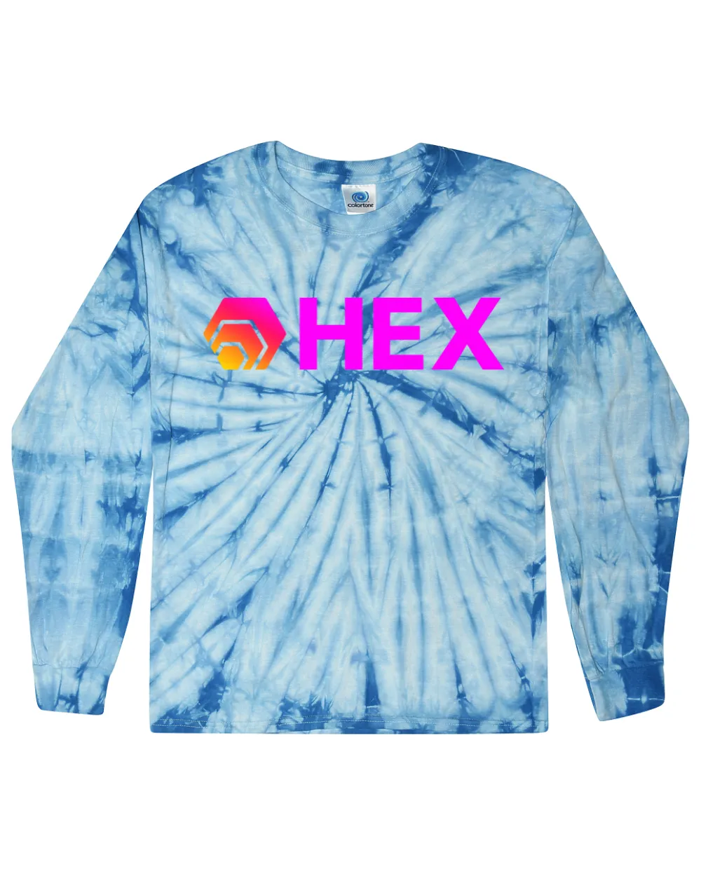 Hex in Pink Tie Dye Long Sleeve