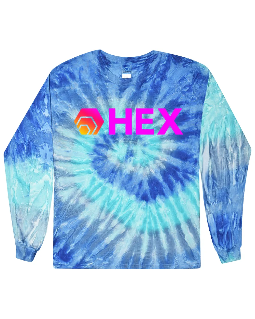Hex in Pink Tie Dye Long Sleeve