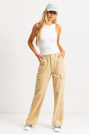 High Rise Corduroy Cargo Pants