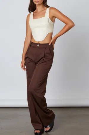 High Waisted Wide Leg Trousers