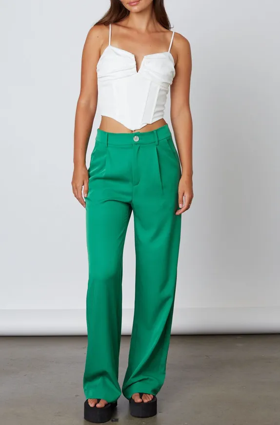High Waisted Wide Leg Trousers