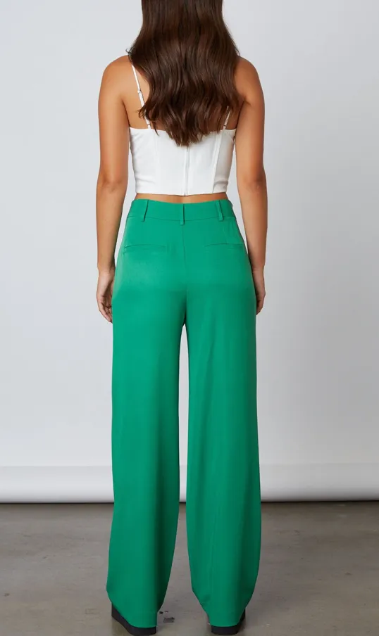 High Waisted Wide Leg Trousers