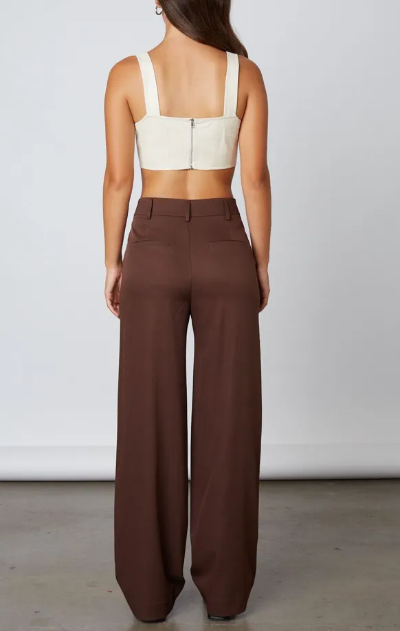 High Waisted Wide Leg Trousers