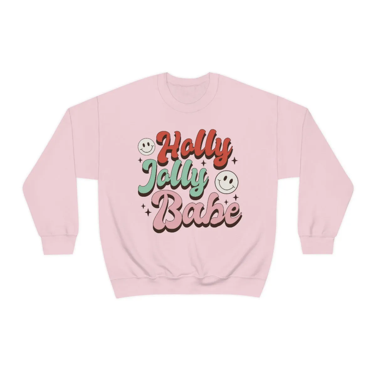 Holly Jolly Babe (Retro) Unisex Crewneck Sweatshirt