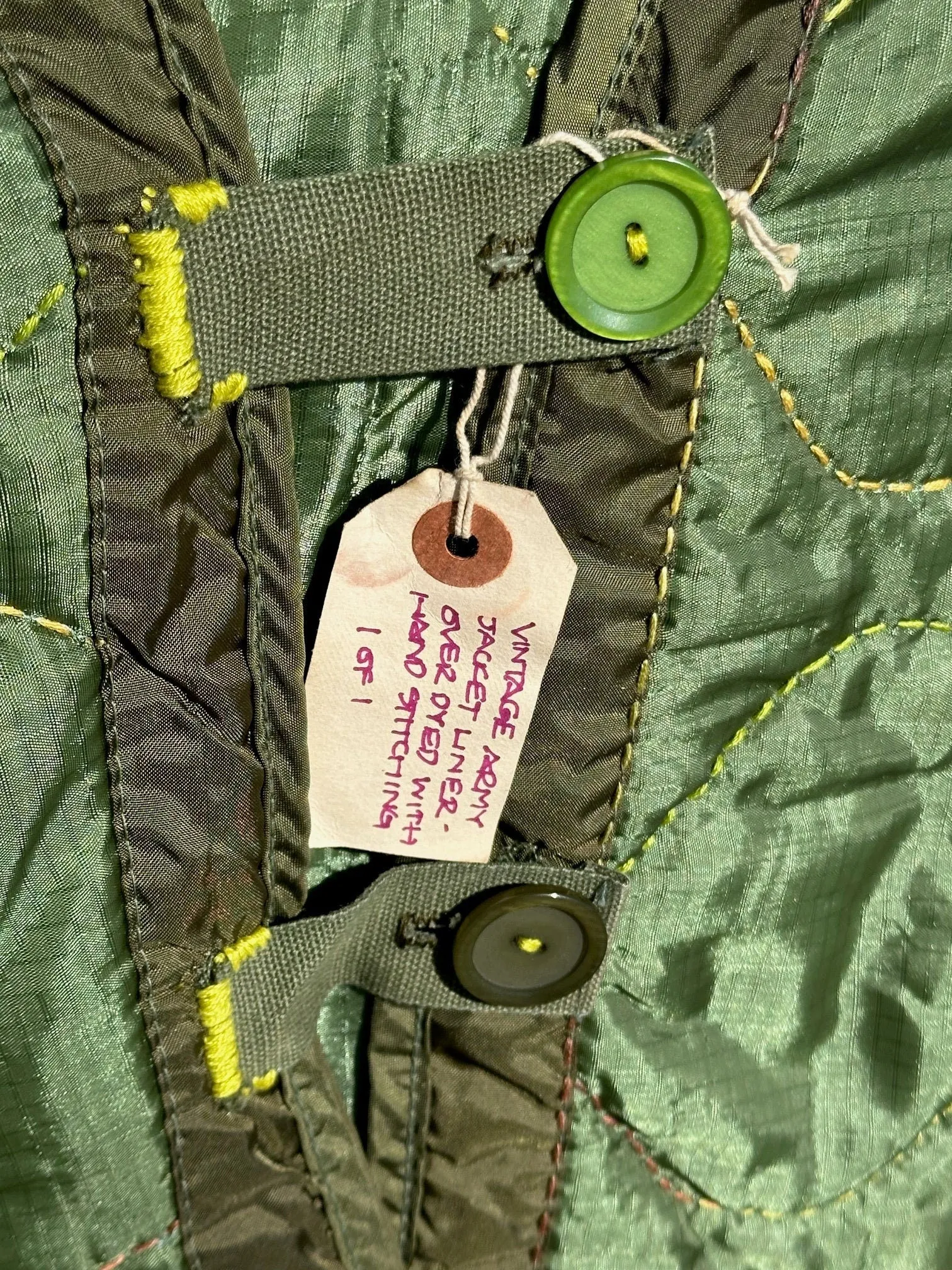 Honeysuckle M-65 Green Liner Jacket Large - X-Large