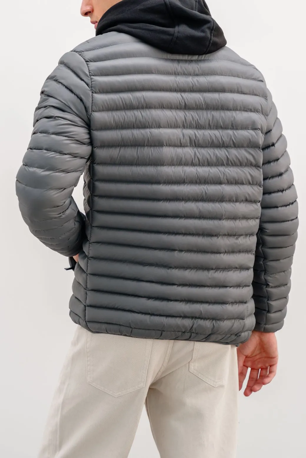 HOODED DOUBLE ZIP PUFFER