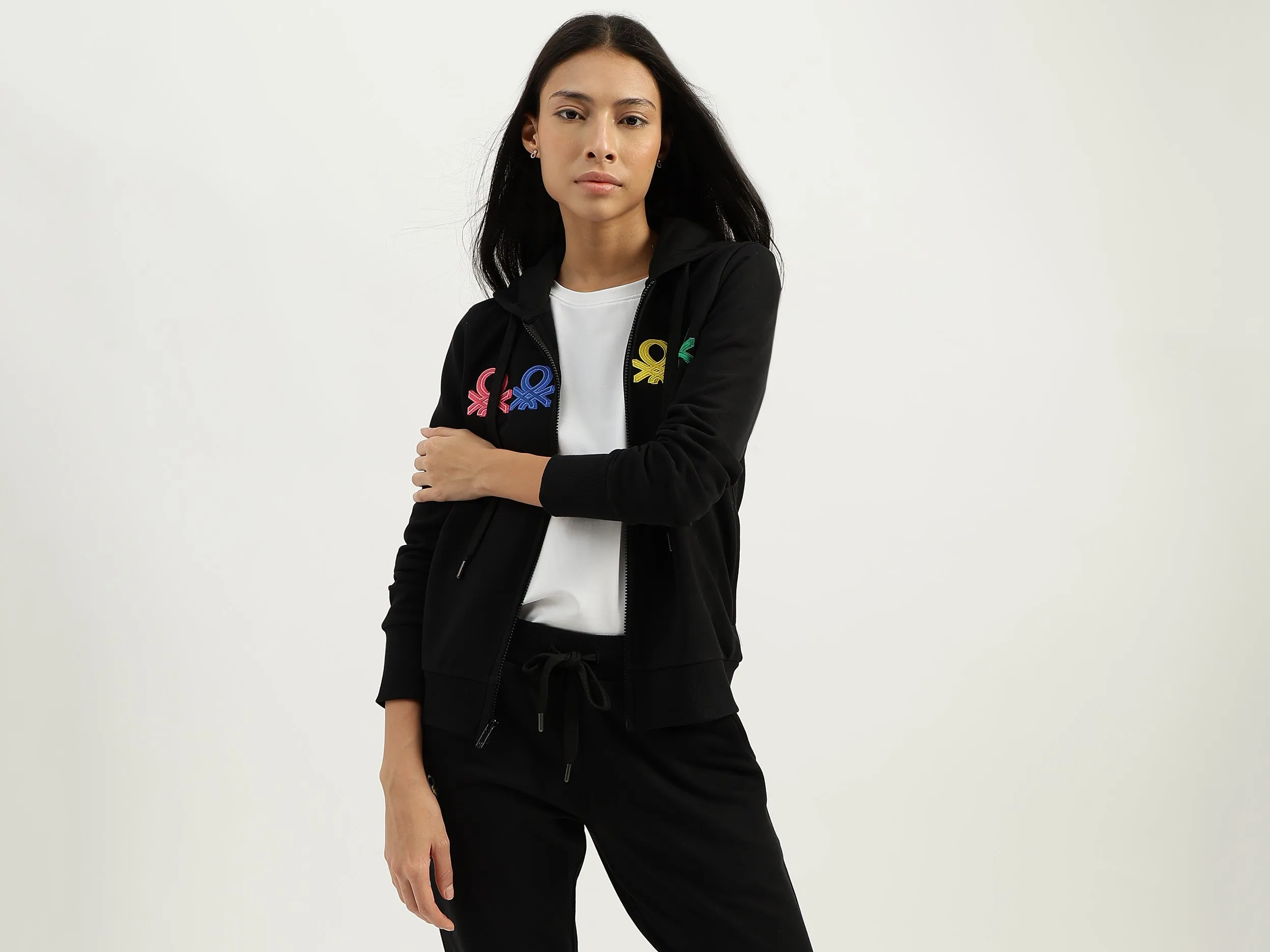 Hooded Neck Brand Logo Sweatshirts