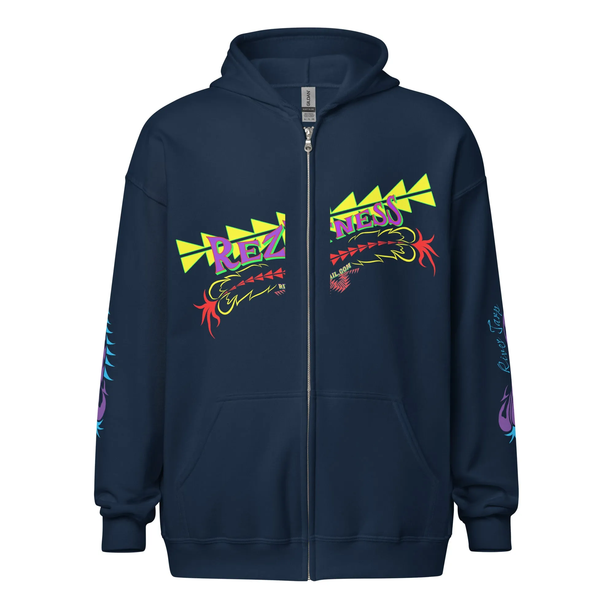 Hoodie unisex zip up