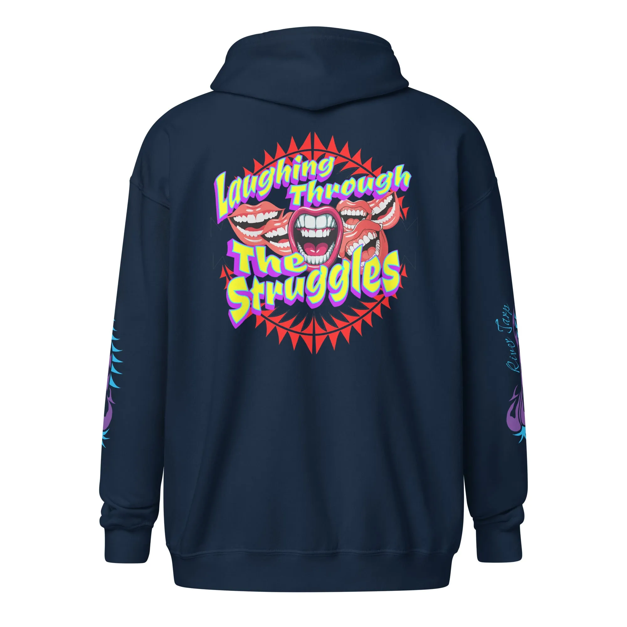 Hoodie unisex zip up