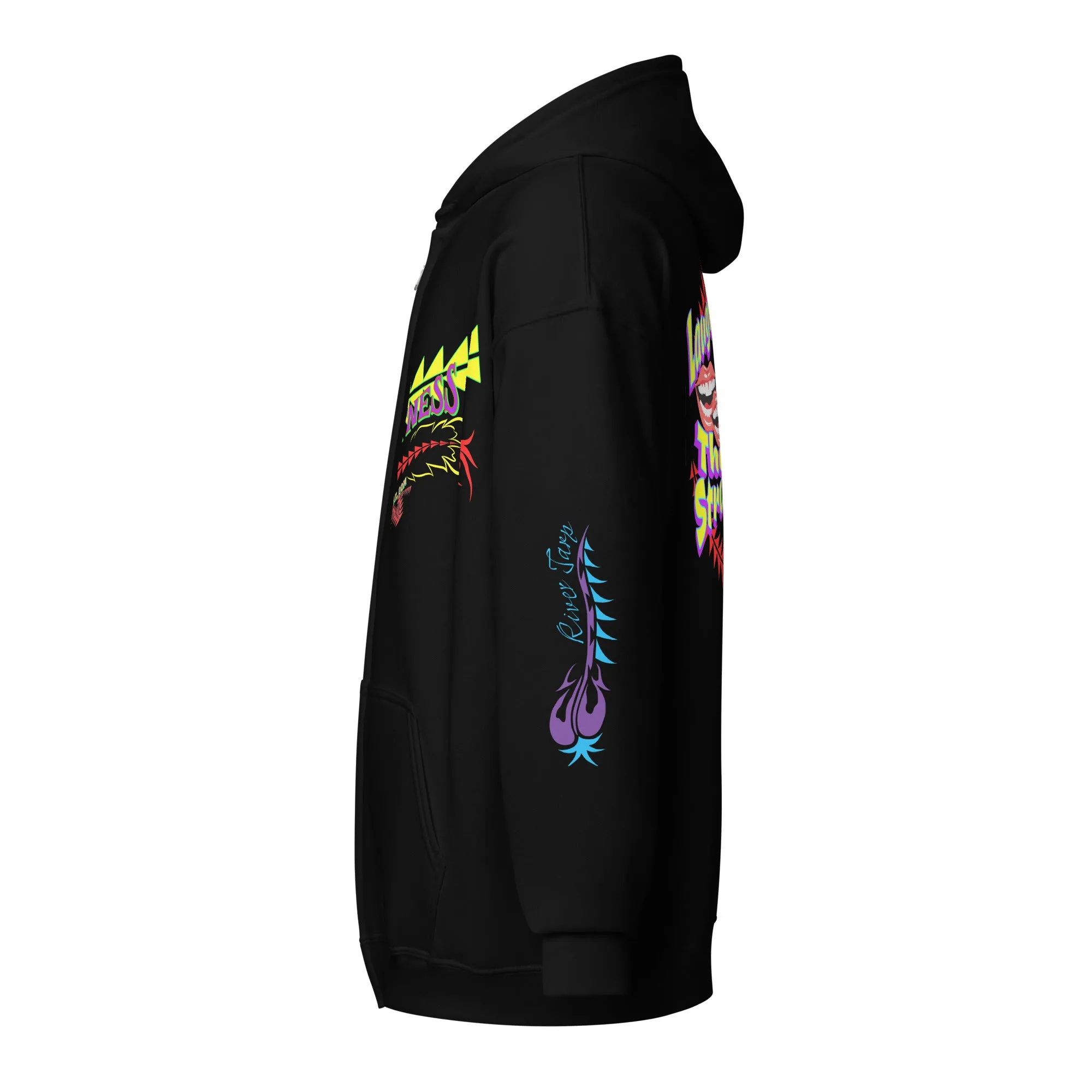 Hoodie unisex zip up