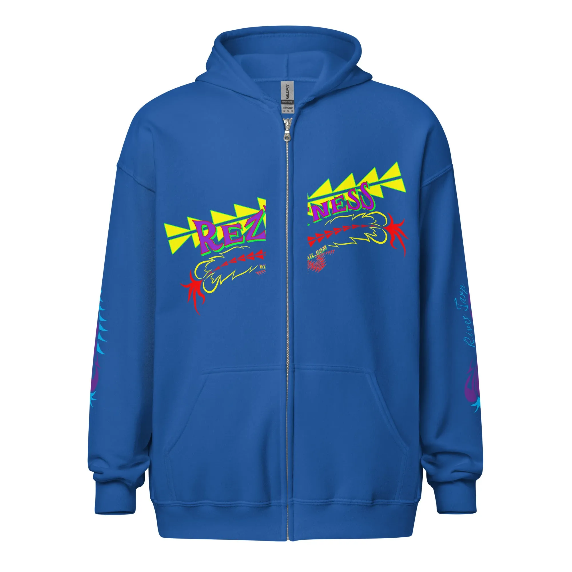 Hoodie unisex zip up