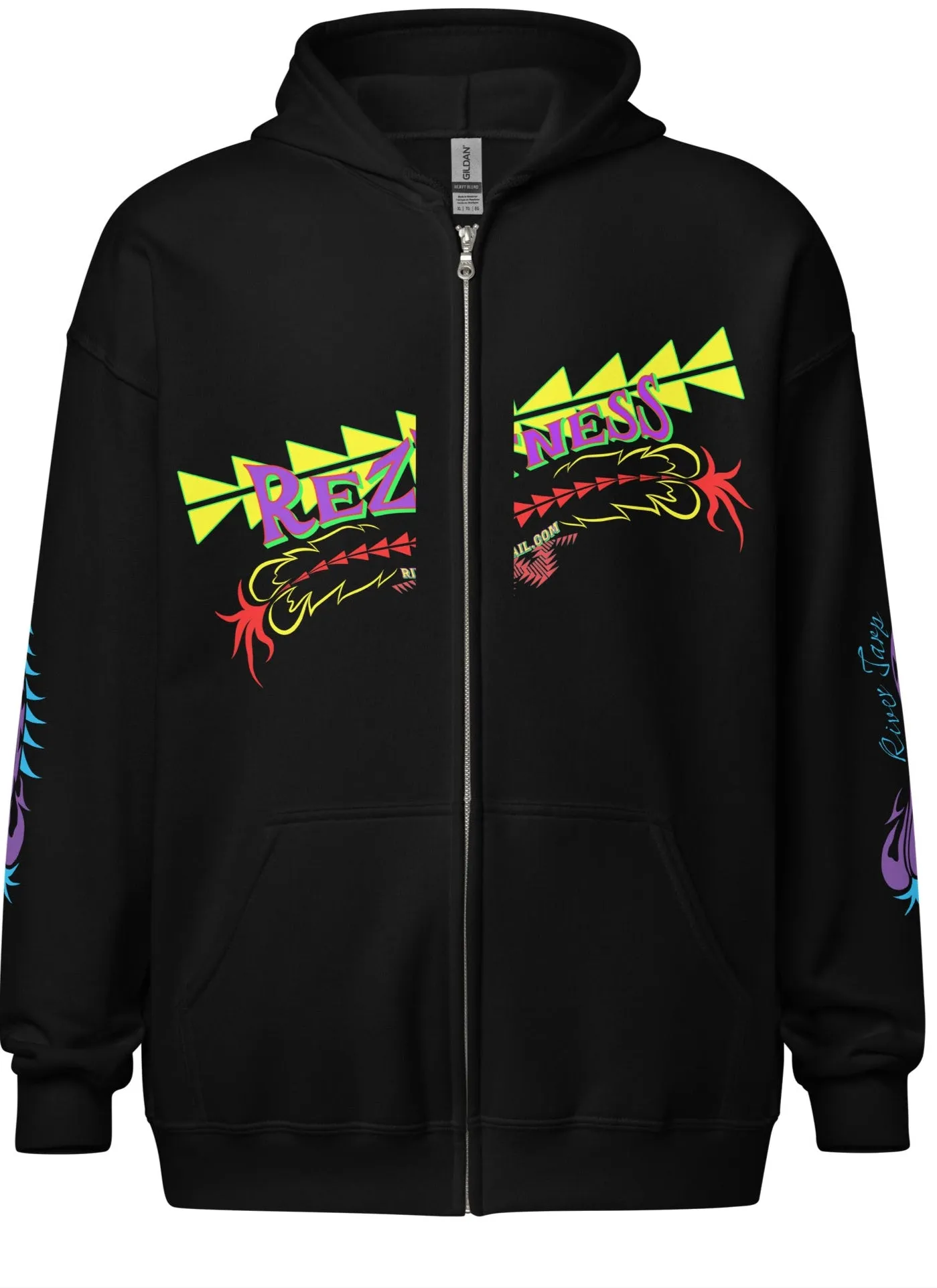 Hoodie unisex zip up