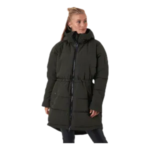 Hourglass Puffer Jacket Green