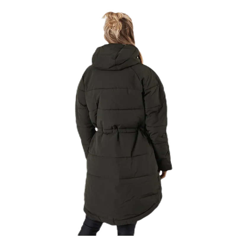 Hourglass Puffer Jacket Green