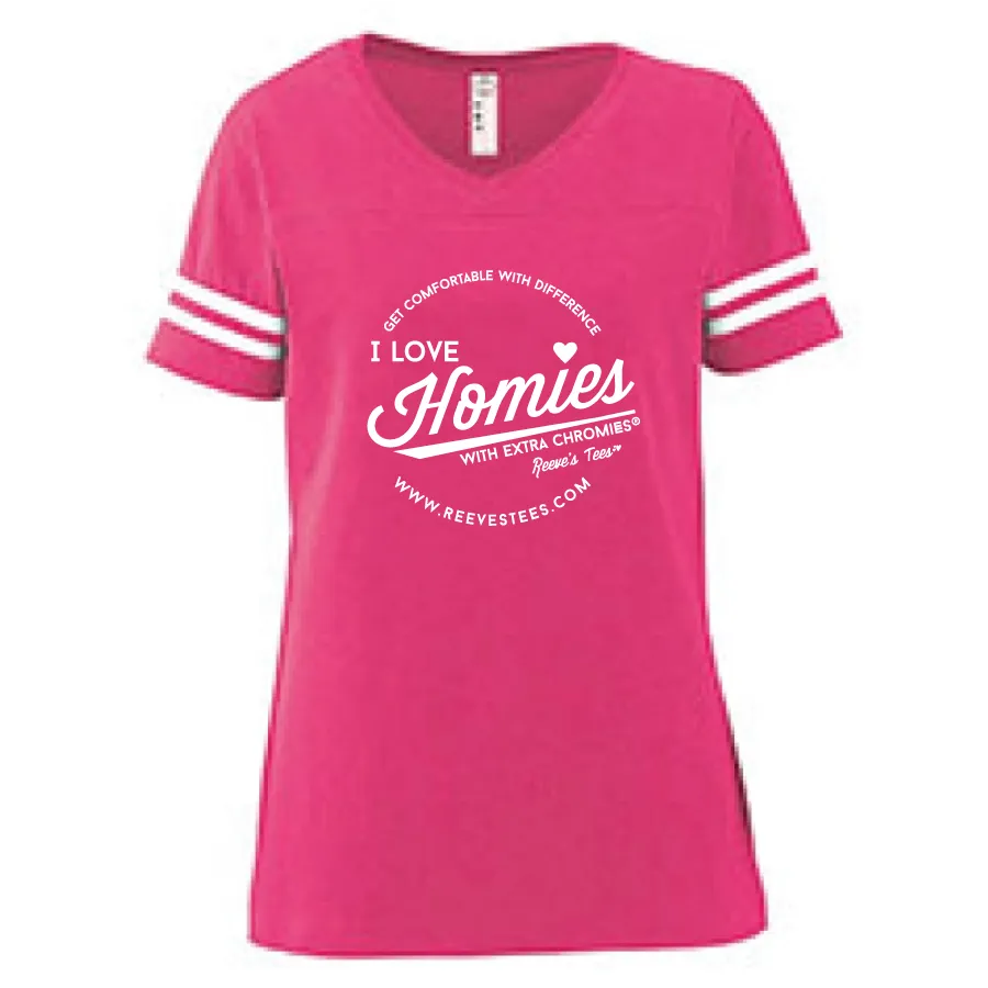 HWEC - Football Style - I Love Homies with Extra Chromies&reg; - Adult - Short Sleeve Tee
