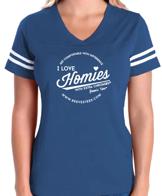 HWEC - Football Style - I Love Homies with Extra Chromies&reg; - Adult - Short Sleeve Tee