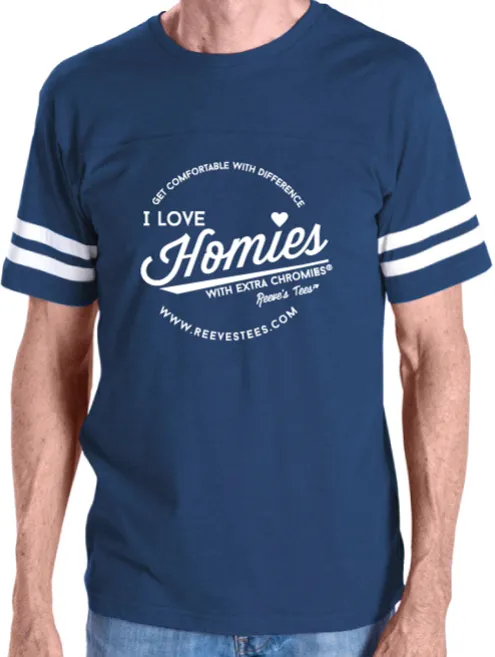 HWEC - Football Style - I Love Homies with Extra Chromies&reg; - Adult - Short Sleeve Tee