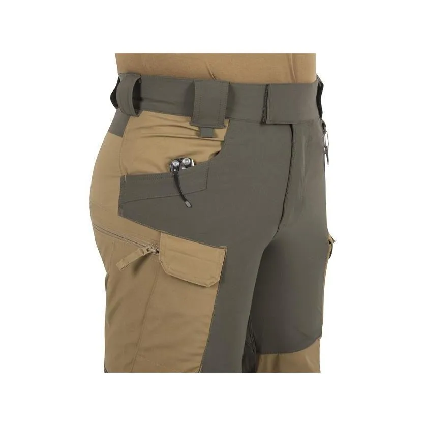 HYBRID OUTBACK PANTS - Coyote / Taiga Green A