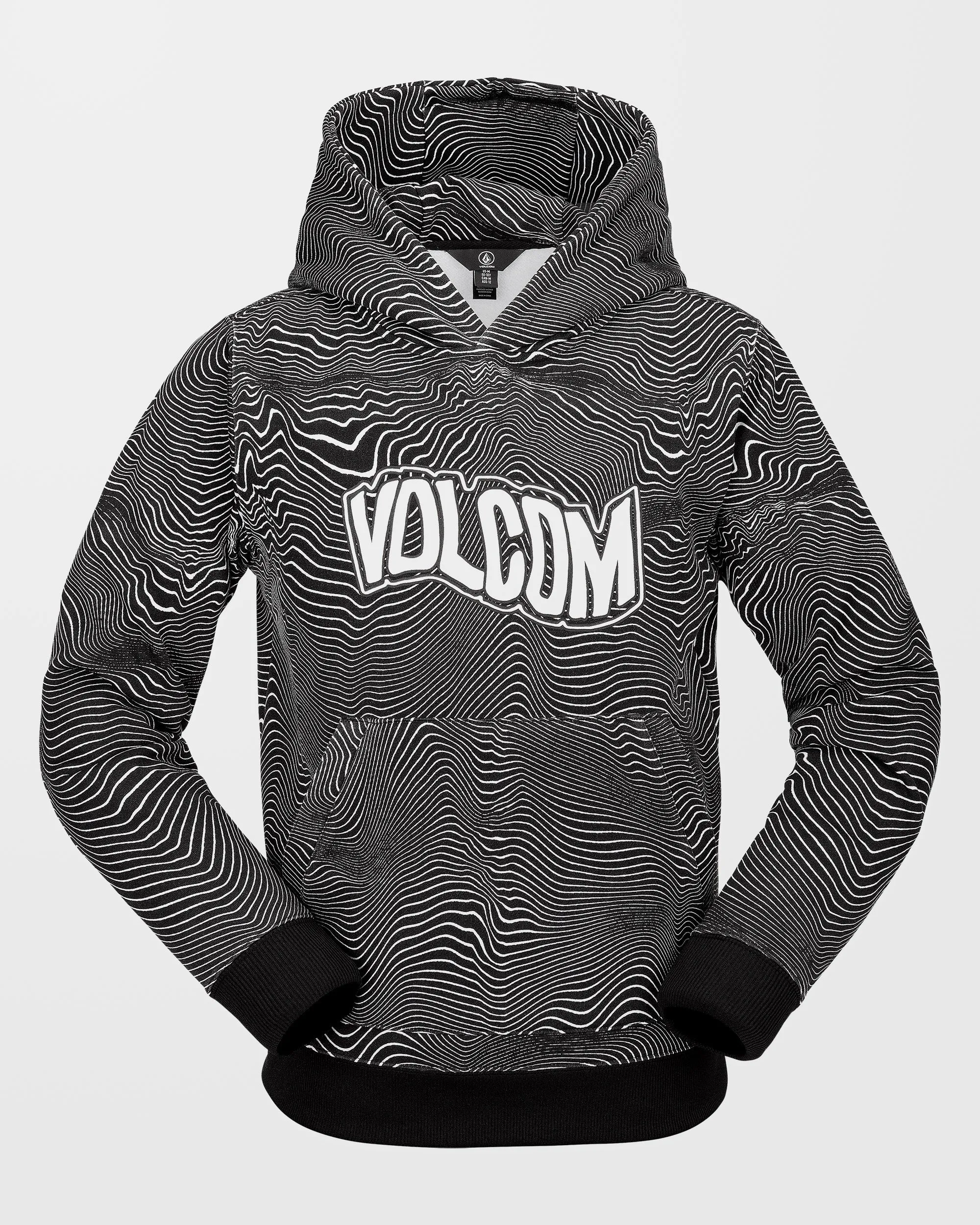 Hydro Fleece Kapuzenpullover - Black Print - (KINDER)